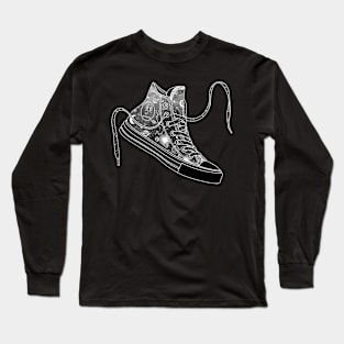 Scorpio high tops - Space canvas Long Sleeve T-Shirt